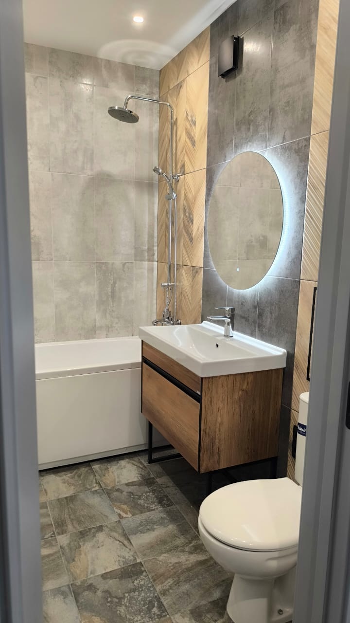 В продаже студия с современным и качественным ремонтом. 
Расположена по адресу: Супсехское шоссе 47к1.

В квартире выполнен качественный ремонт: